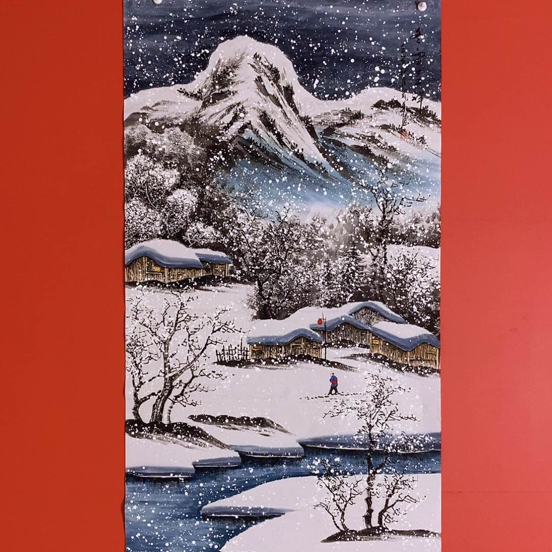 国画山水花鸟国画作品