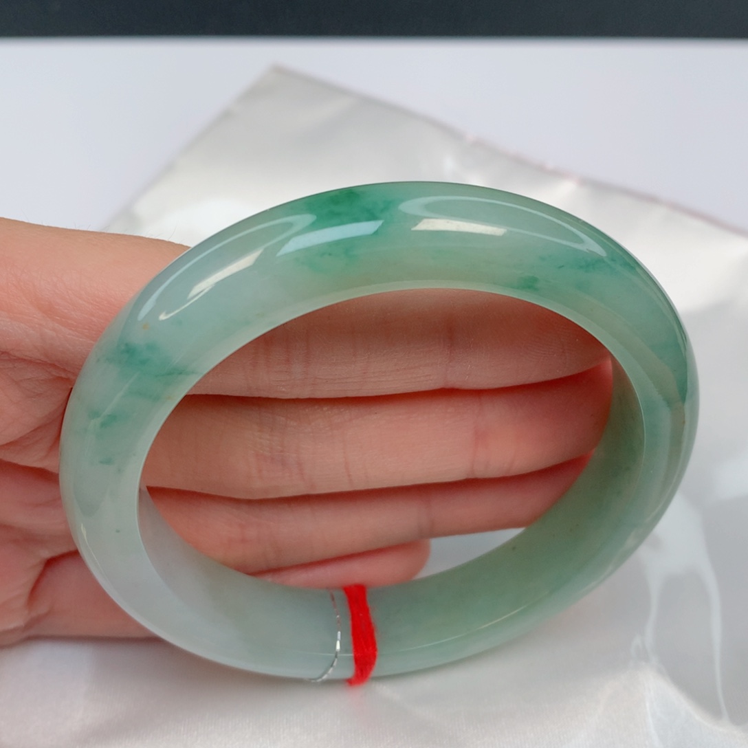 翡翠手镯未镶嵌57正圈