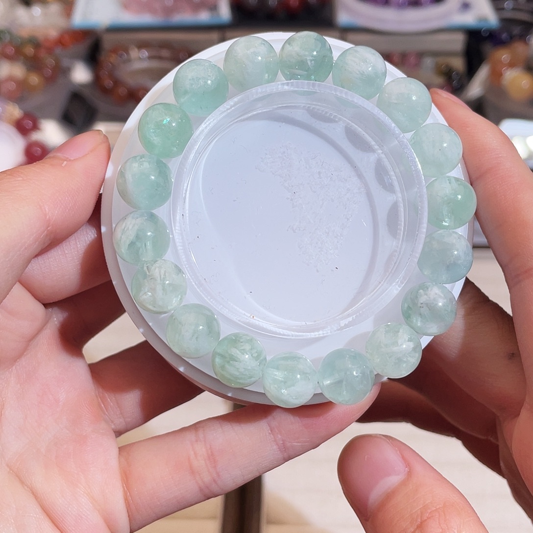 未镶嵌水晶手链羽毛萤石11m