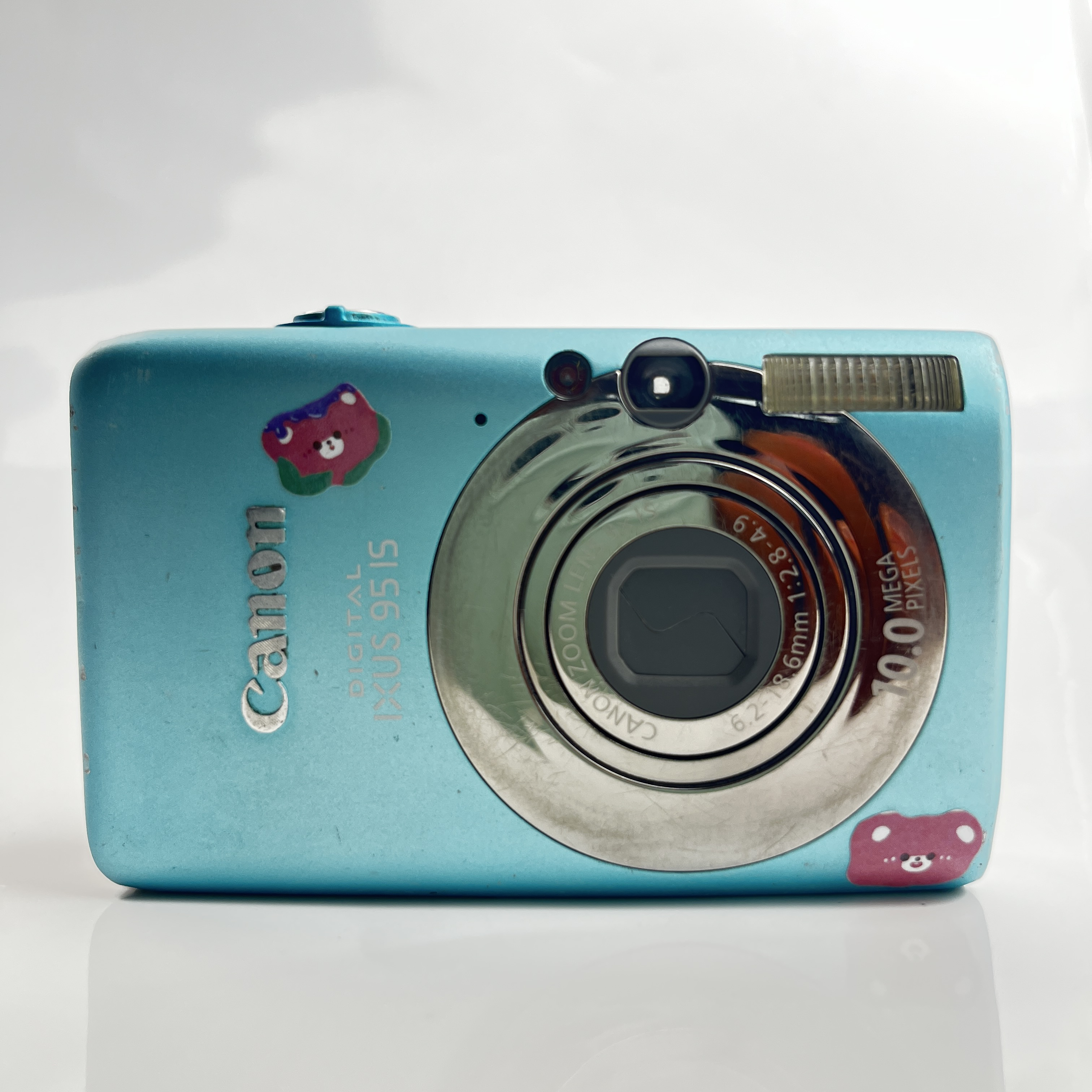 95新 Canon/佳能 ixus95蓝色1000 万像素4变焦ccd数码相机