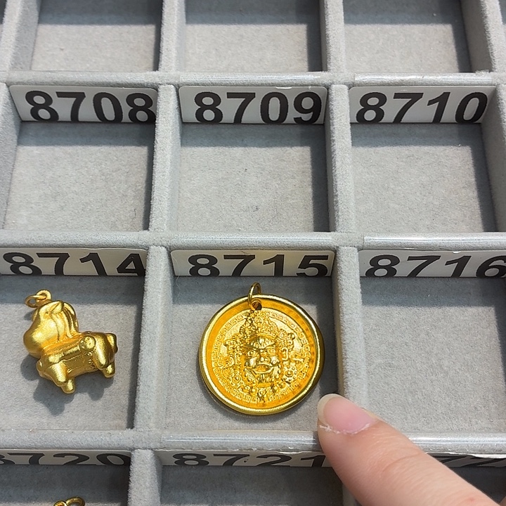 铜合金8715强保色发 1 个壹笔壹吊坠