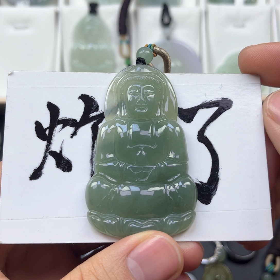 翡翠颈饰未镶嵌缅甸天然翡翠