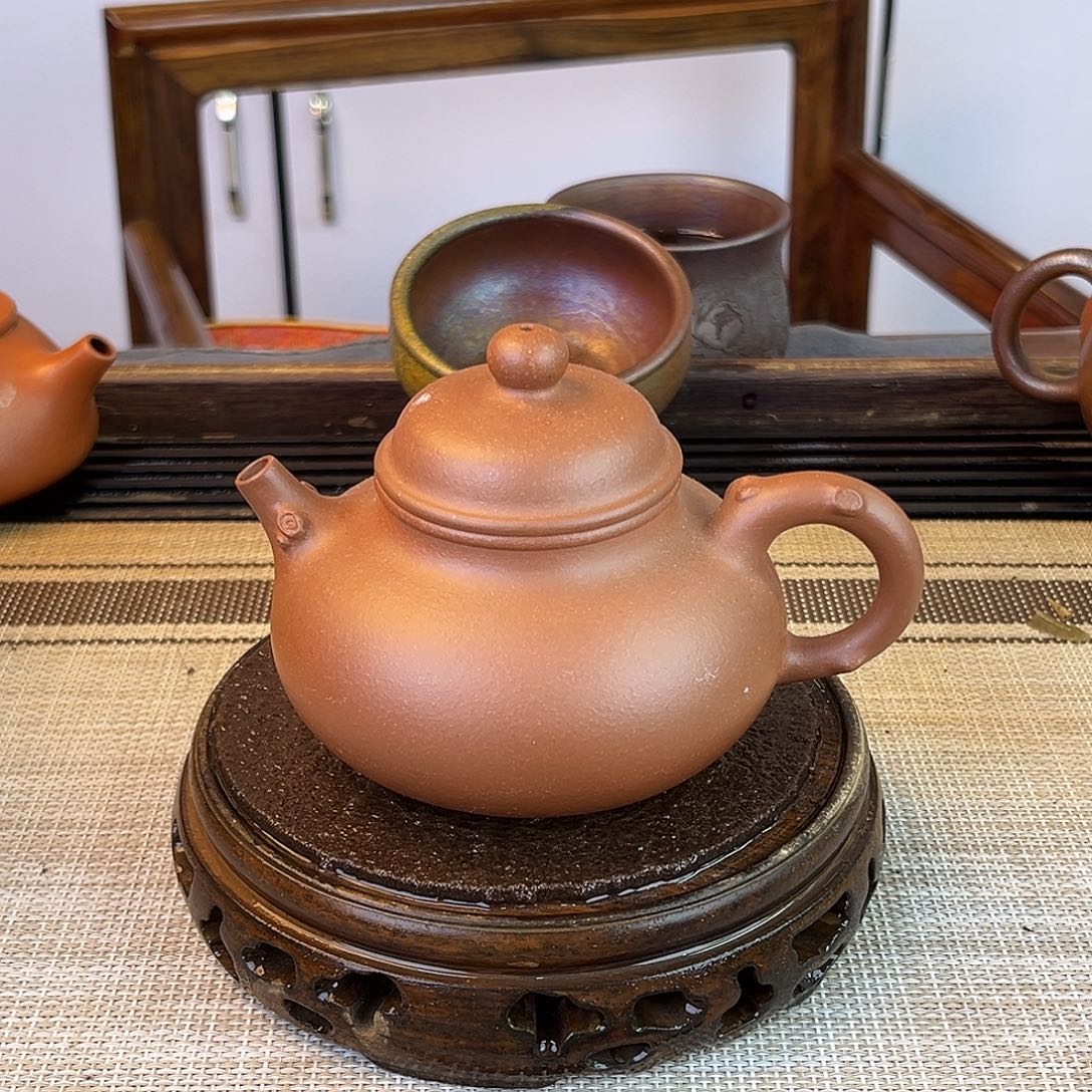 紫砂茶壶台西紫泥260cc