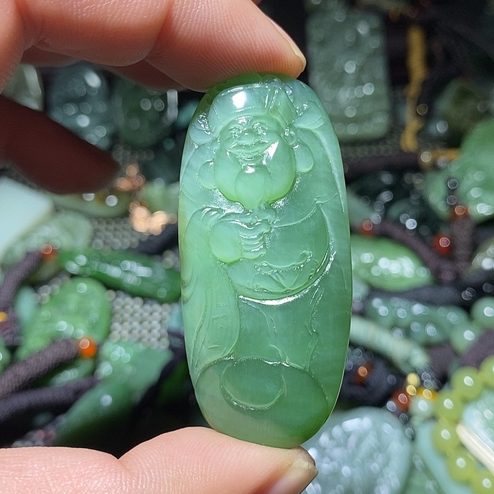 和田玉未镶嵌吊坠(不含链)