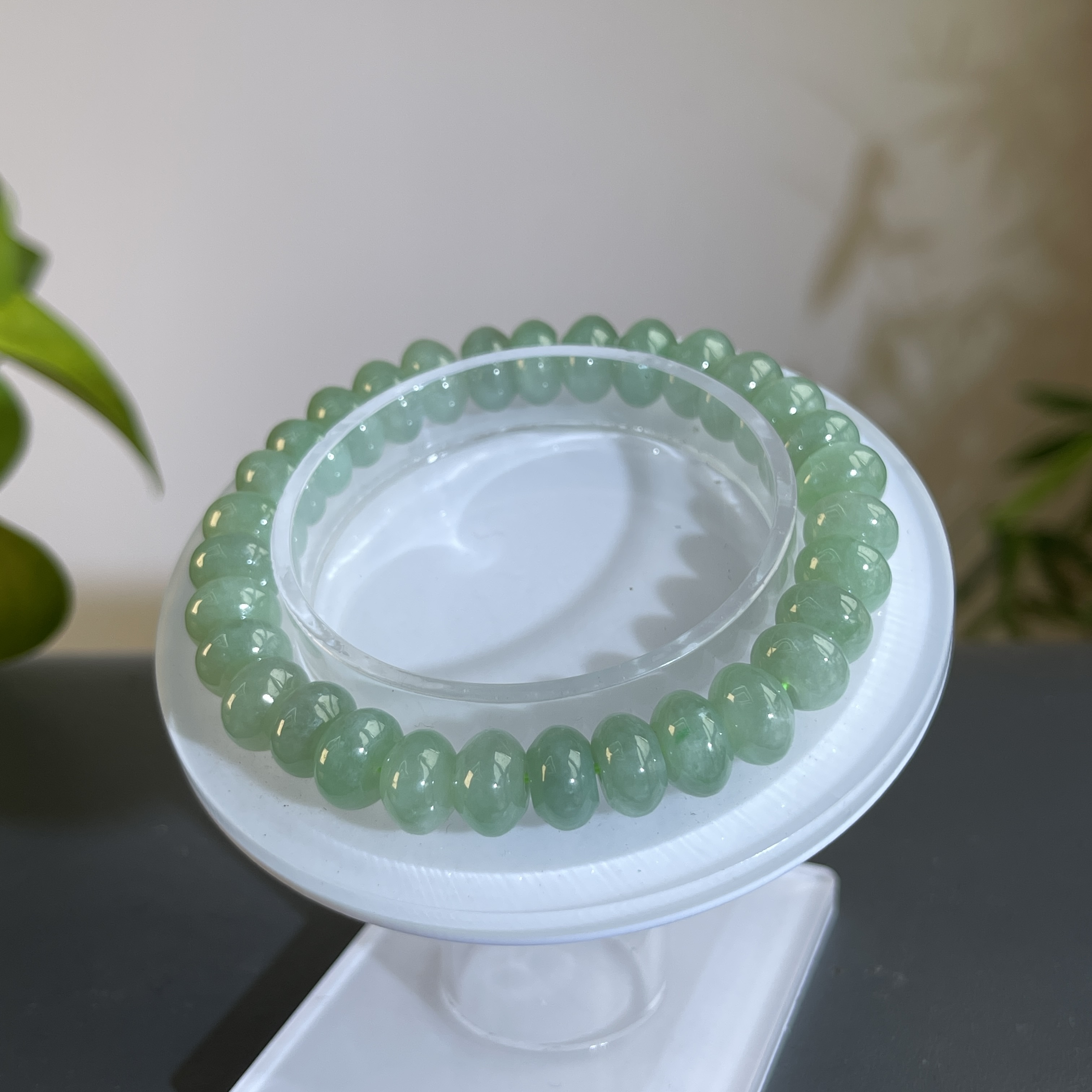 JTA25-69 天然缅甸翡翠A货 翡翠手串