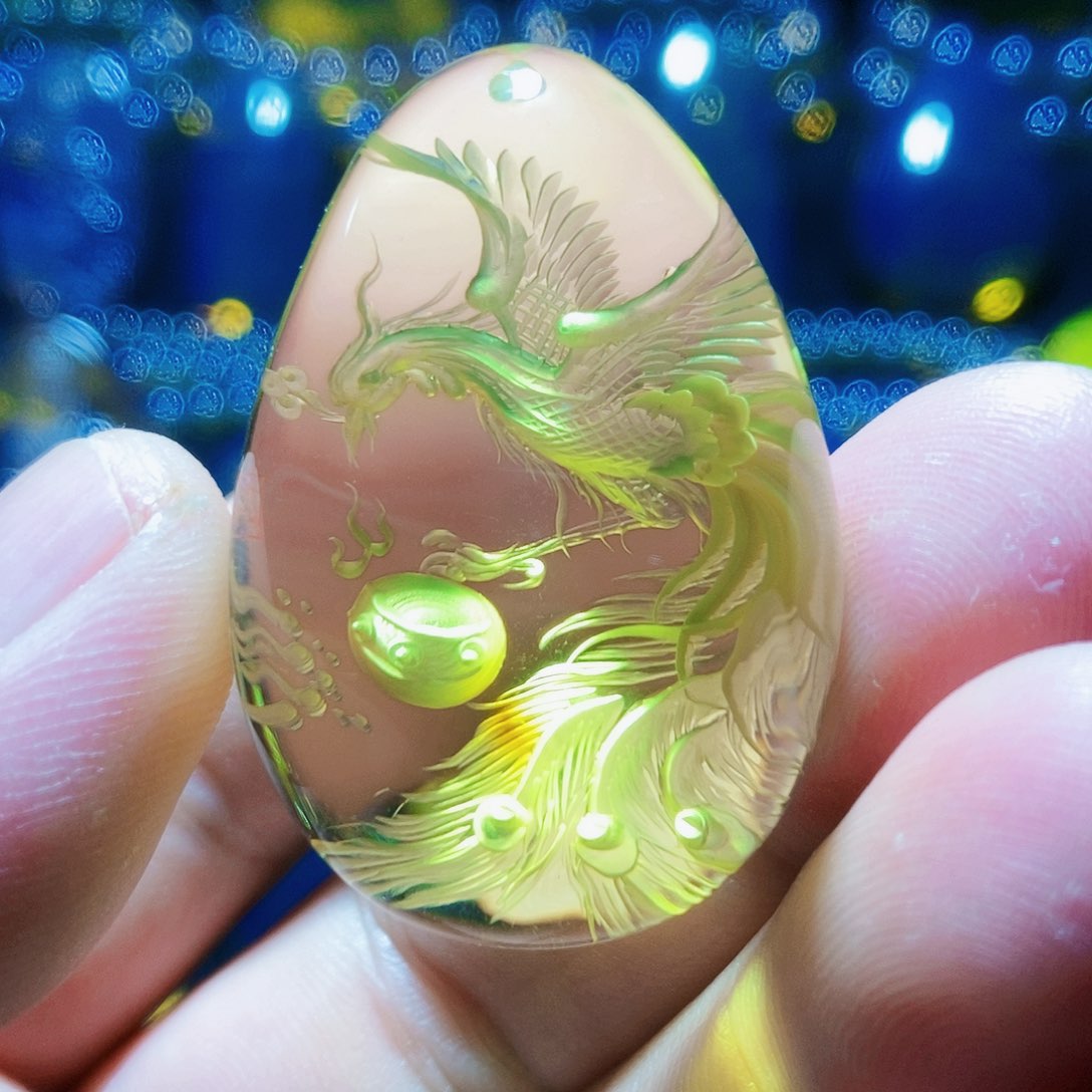 【闪购商品】金珀颈饰未镶嵌琥珀阴雕