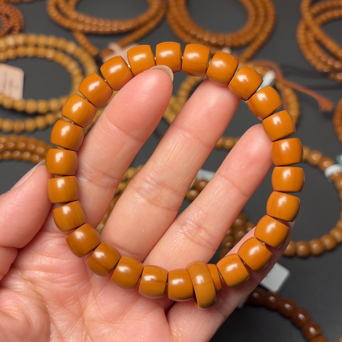 橄榄核把件橄榄核中段单圈