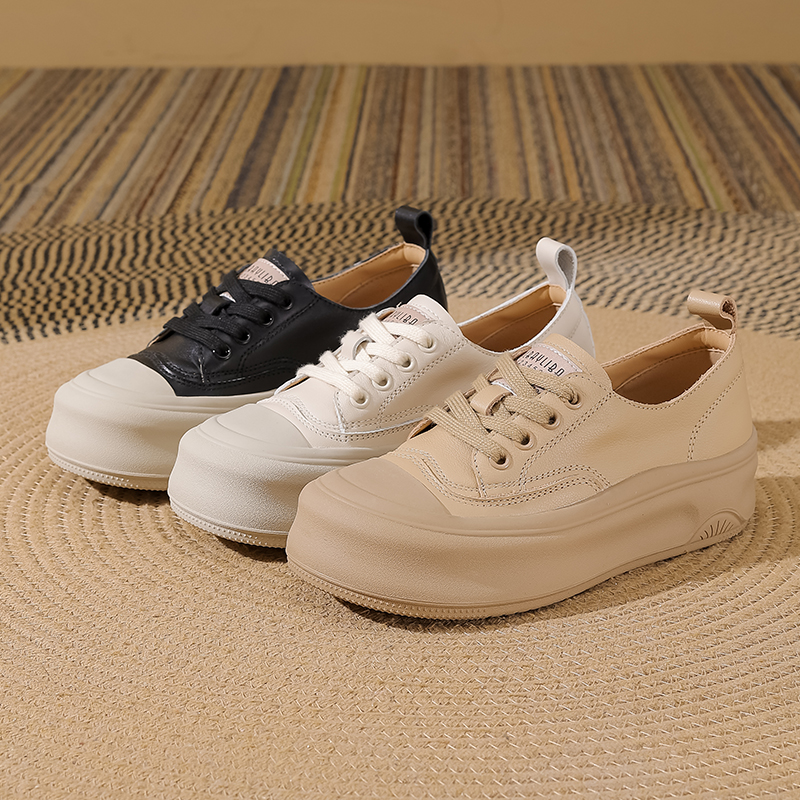 平跟单鞋系带平底防滑时尚休闲鞋休闲鞋百搭圆头25328