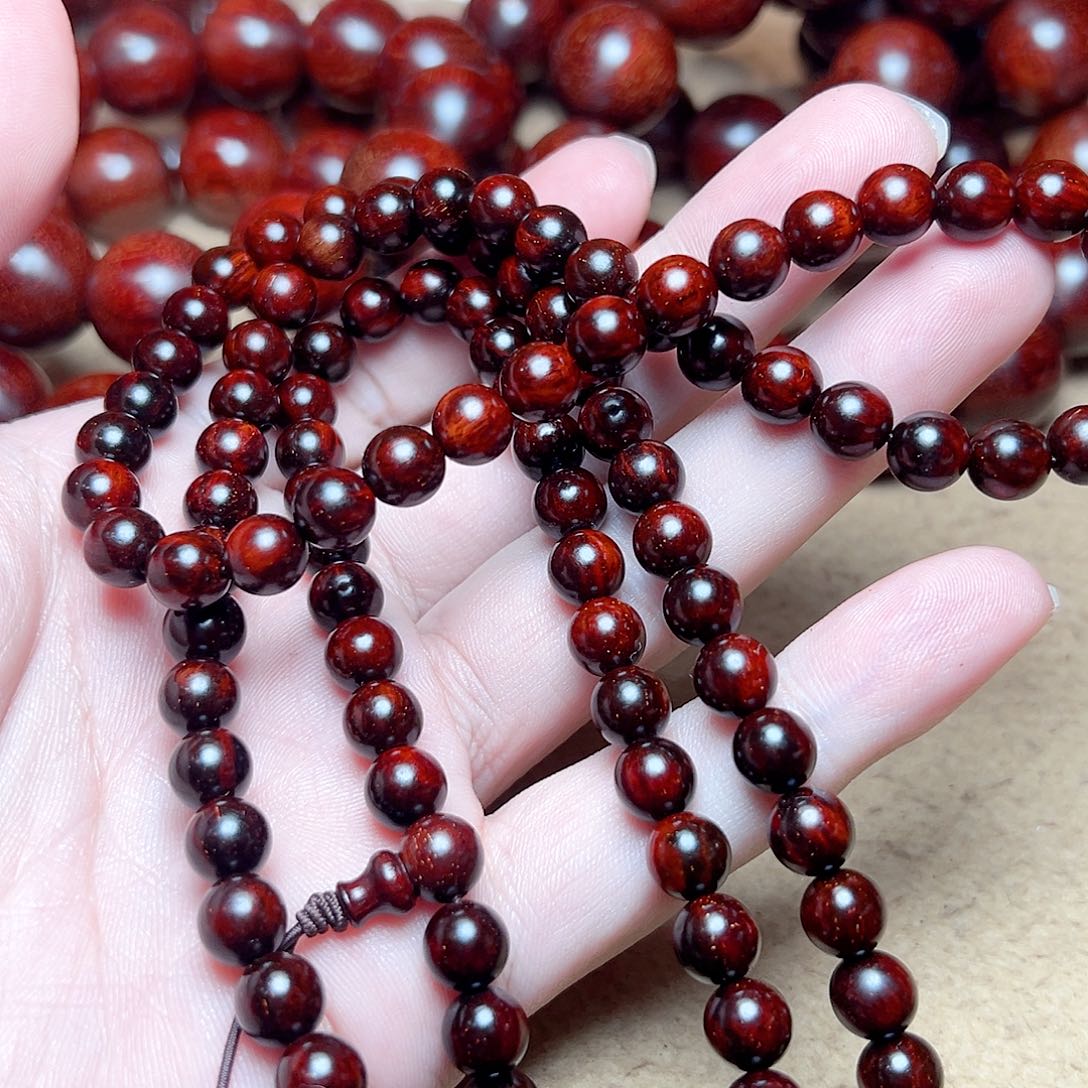 A***h小叶紫檀手串/手链08琴料多星