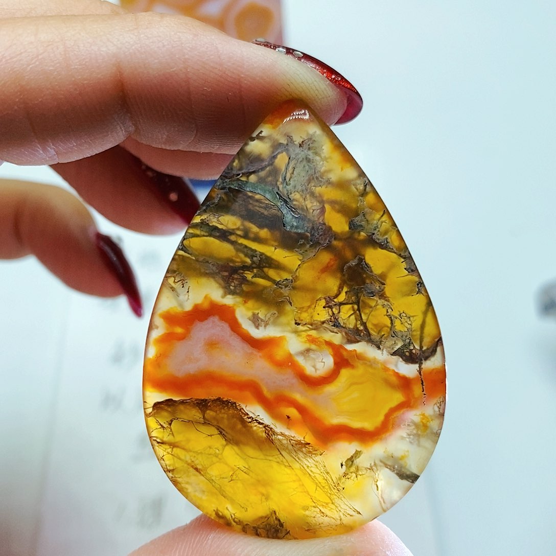 玛瑙/玉髓颈饰未镶嵌用****鹭