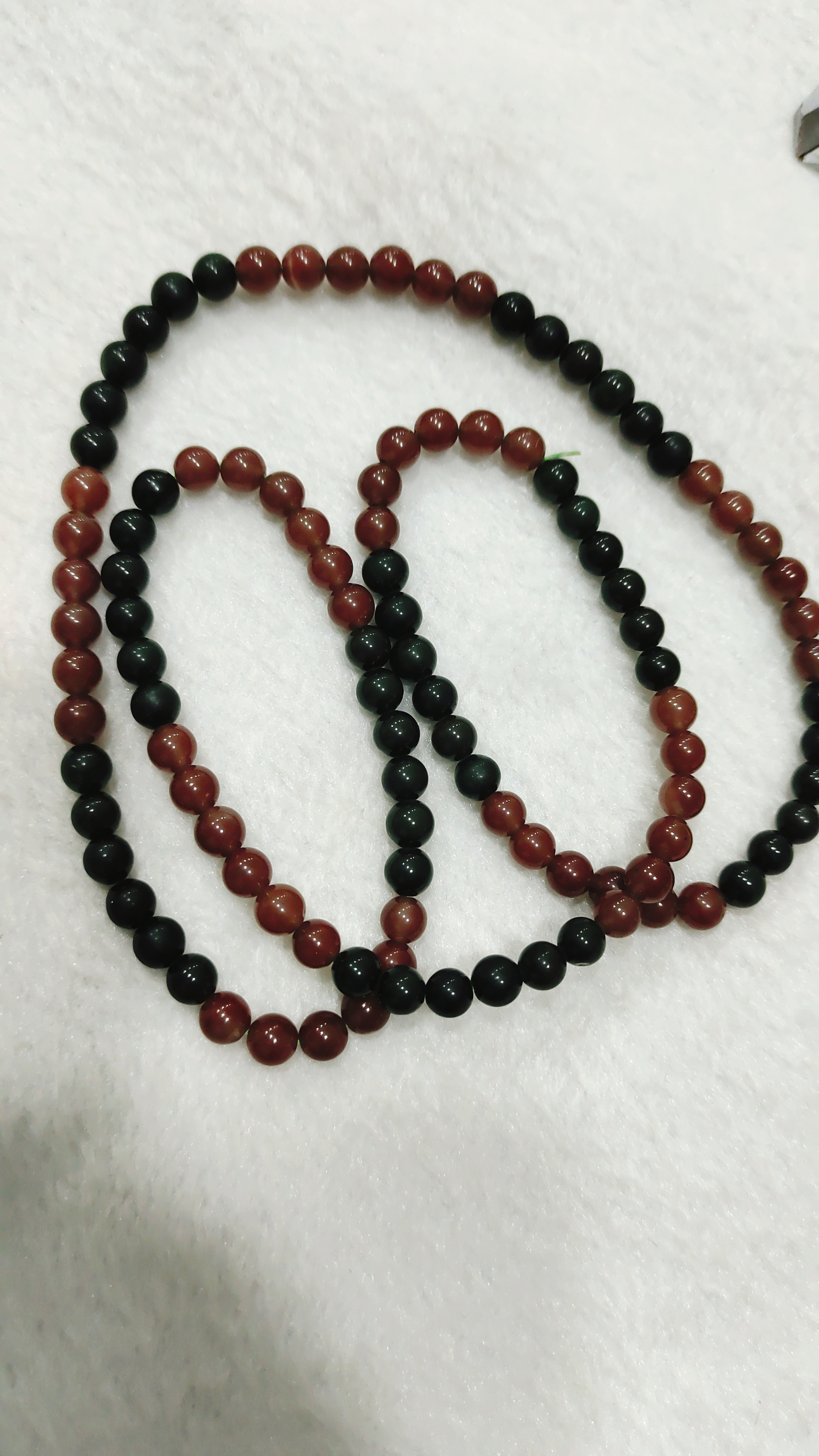 秦紫玉108克一紫一绿精美珠链