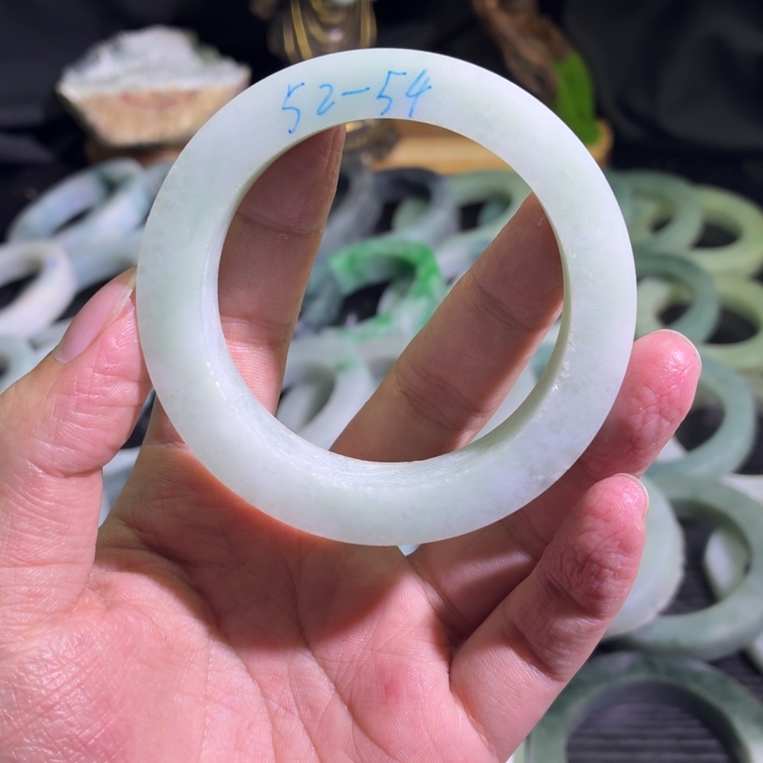 定制翡翠未镶嵌天然翡翠A货毛胚手镯定制