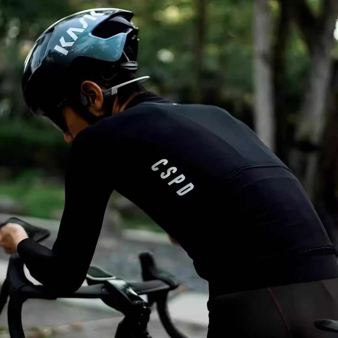 CSPD长袖薄款男女夏季个性自行车公路车紧身上衣速干防晒骑行服长