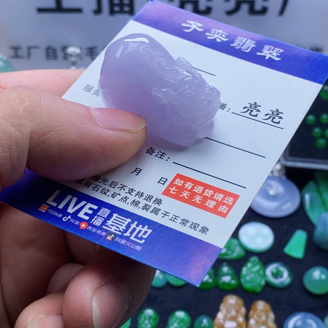 翡翠未镶嵌吊坠(不含链)