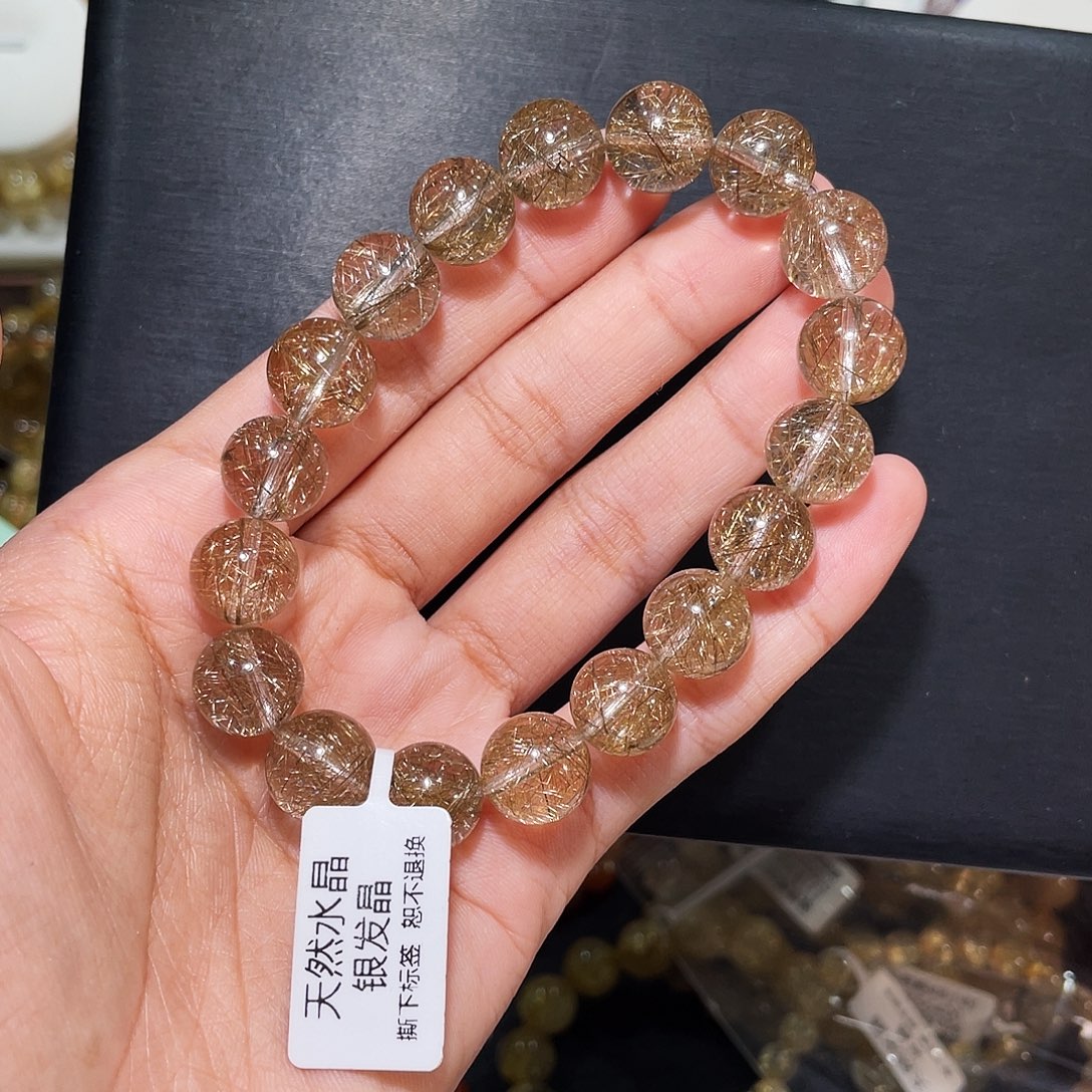 手链发晶未镶嵌魔鬼银发晶11.9mm