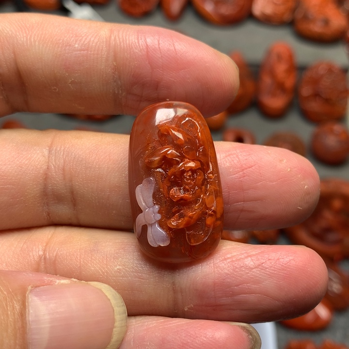 吊坠(不含链)未镶嵌南红玛瑙