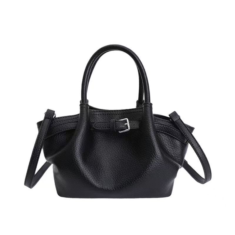 法式复古手提小拎包女2025秋冬新款小众休闲单肩包磨砂通勤斜挎包