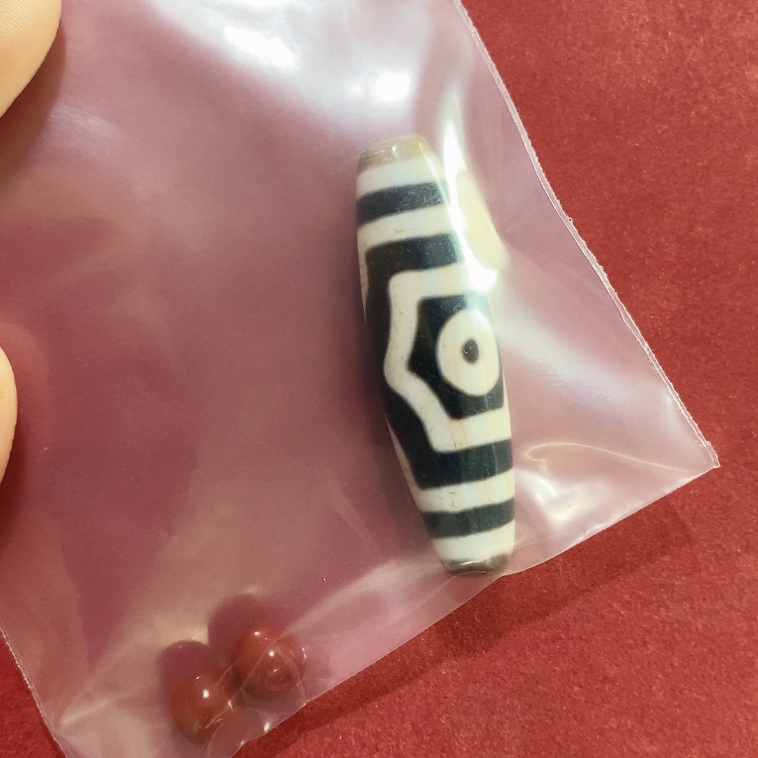 独***翔玛瑙/玉髓未镶嵌颈饰行运臻品三眼