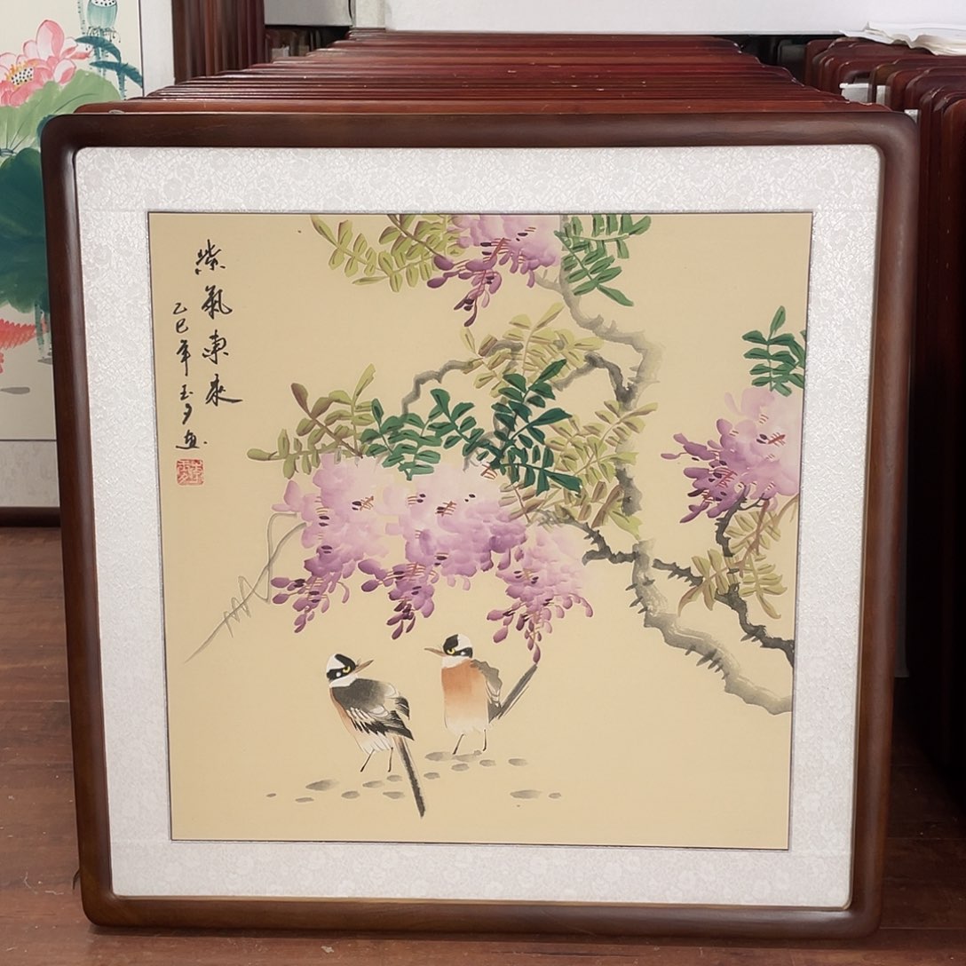 国画带框尺寸63*63厘米