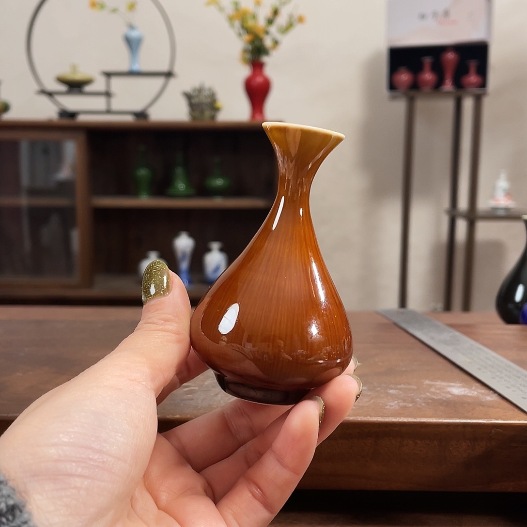 瓷片陶瓷花瓶小摆件