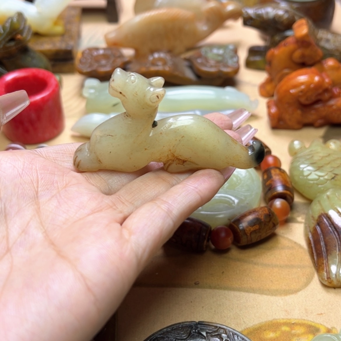 【闪购商品】蛇纹石玉戒指未镶嵌