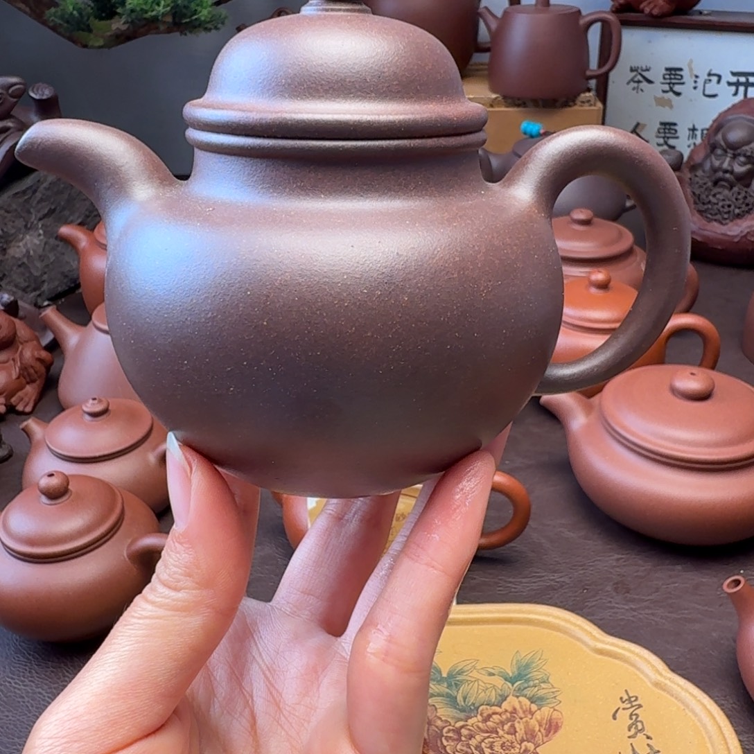 爆***满紫砂茶壶特练紫泥 铎球  260