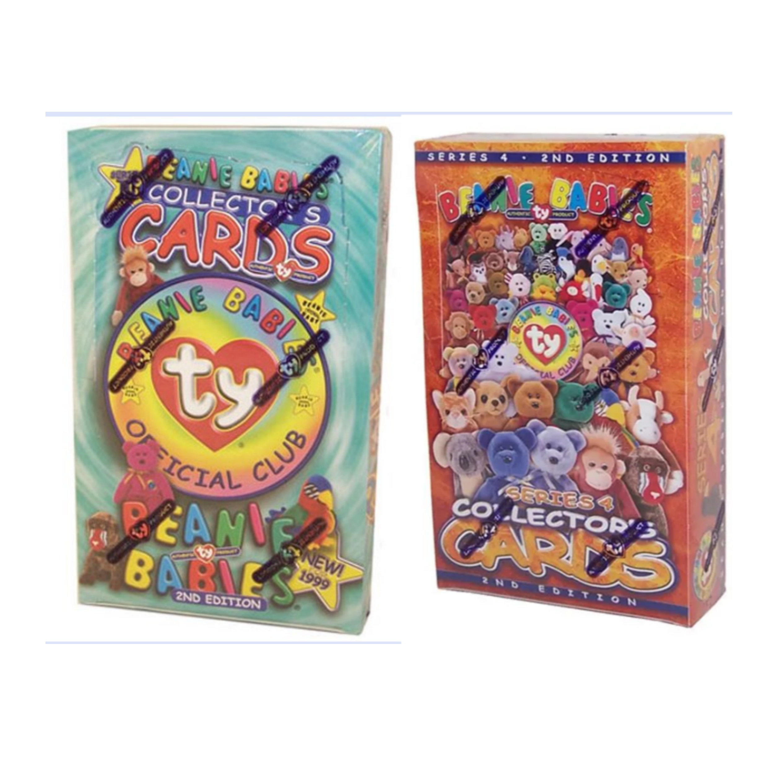 90年代宾利熊beanie babies豆豆娃玩偶收藏 浮雕 艺术卡牌三四弹