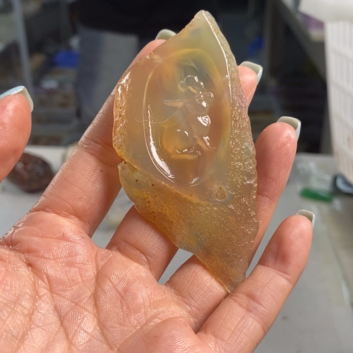 玛瑙/玉髓未镶嵌吊坠(不含链)