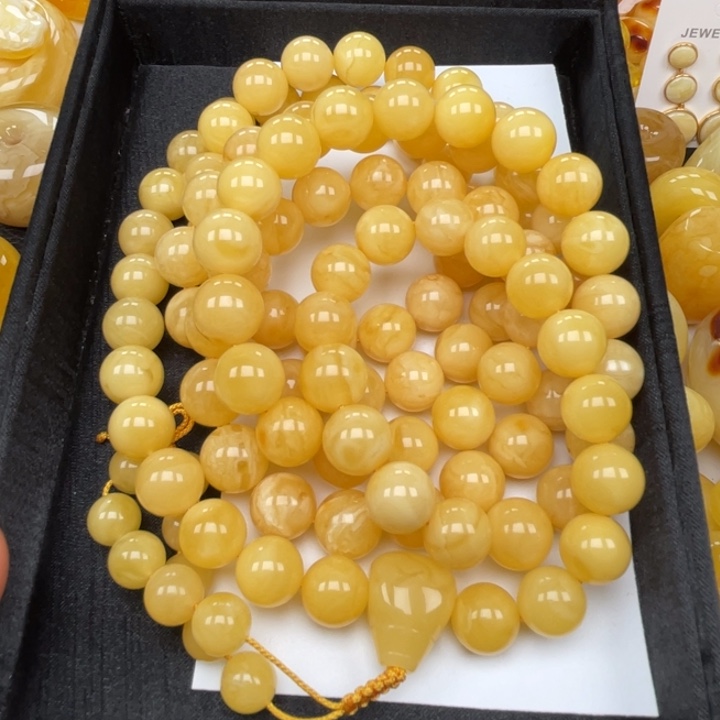 裸石蜜蜡未镶嵌蜜蜡13➕佛珠重161