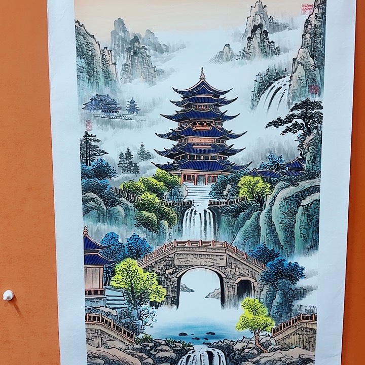 国画黄春香江山多娇136/68