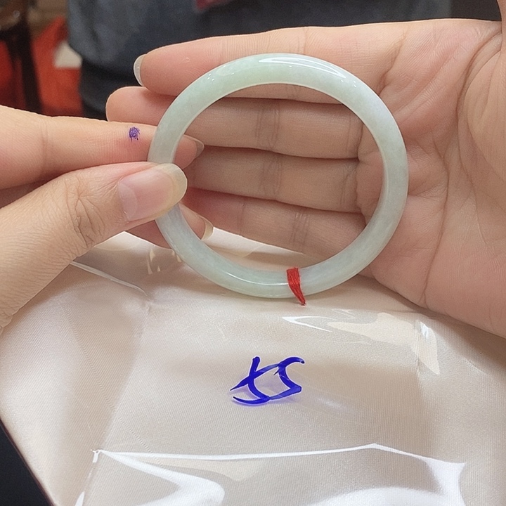 翡翠未镶嵌手镯天然缅甸翡翠A货手镯52圈以下