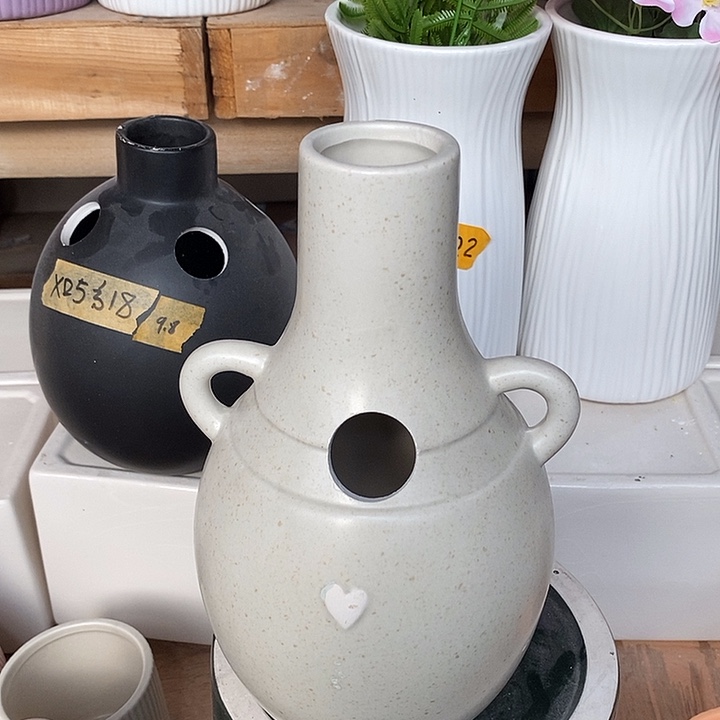 陶摆件陶盆有孔 瑕疵介意勿拍