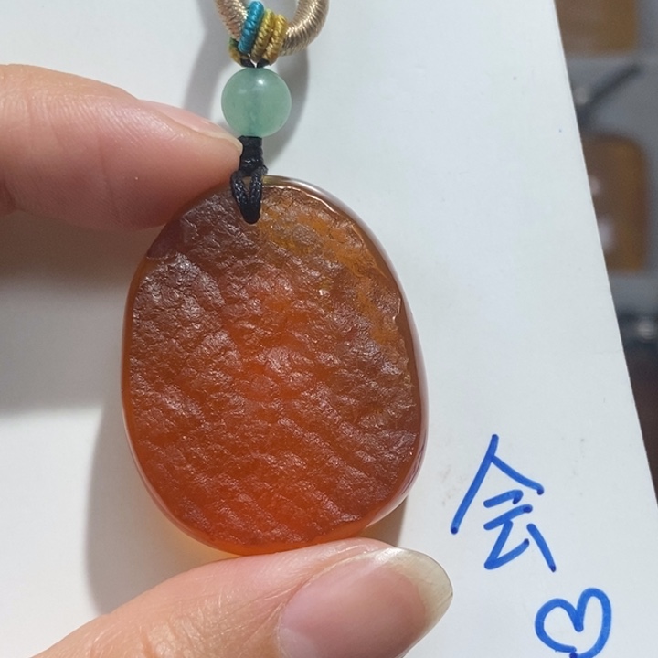 定制琥珀未镶嵌琥珀蜜蜡吊坠项链