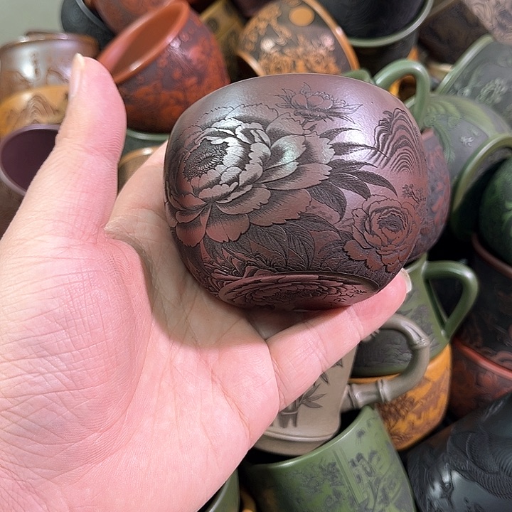 茶杯紫砂全手工紫砂主人杯