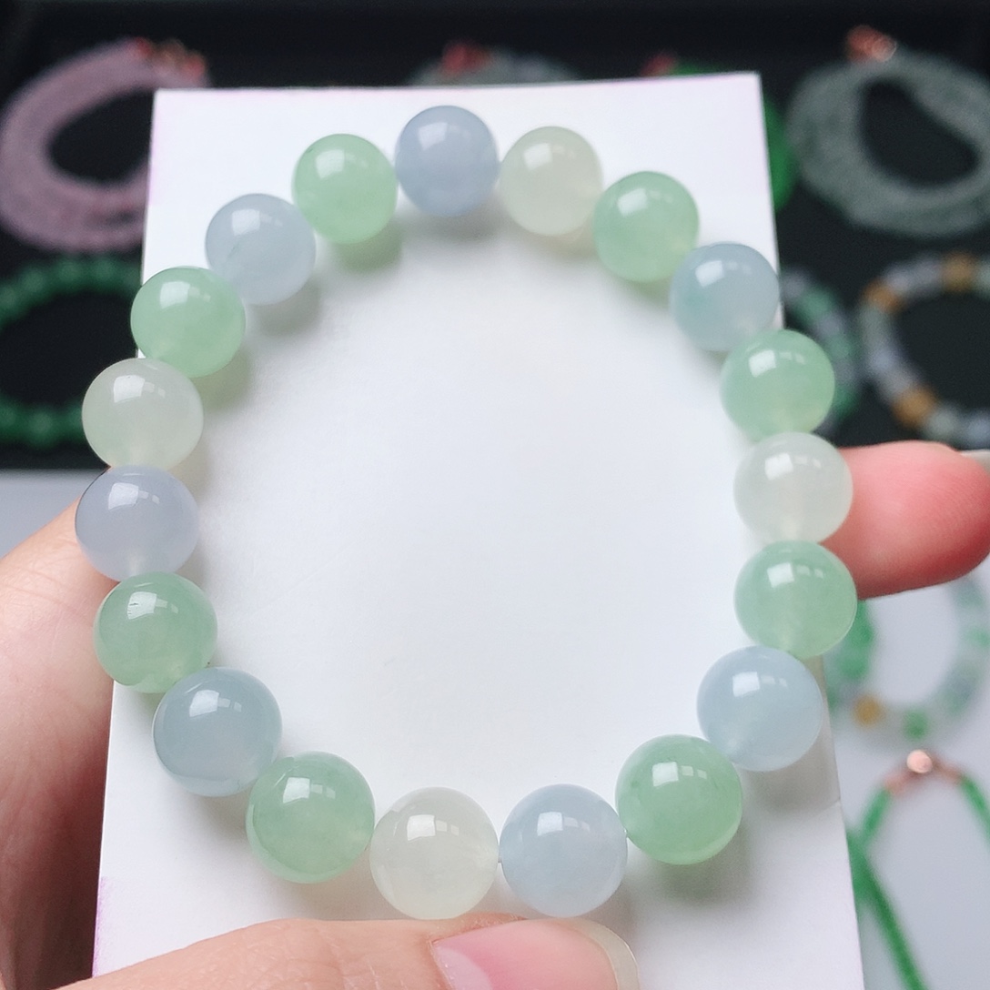 翡翠未镶嵌手链翡翠