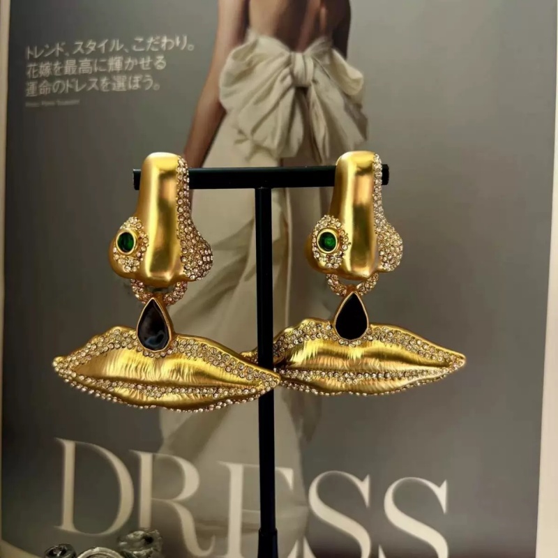 铜合金仿水晶耳饰 【6226】Emily Vintage珍藏款