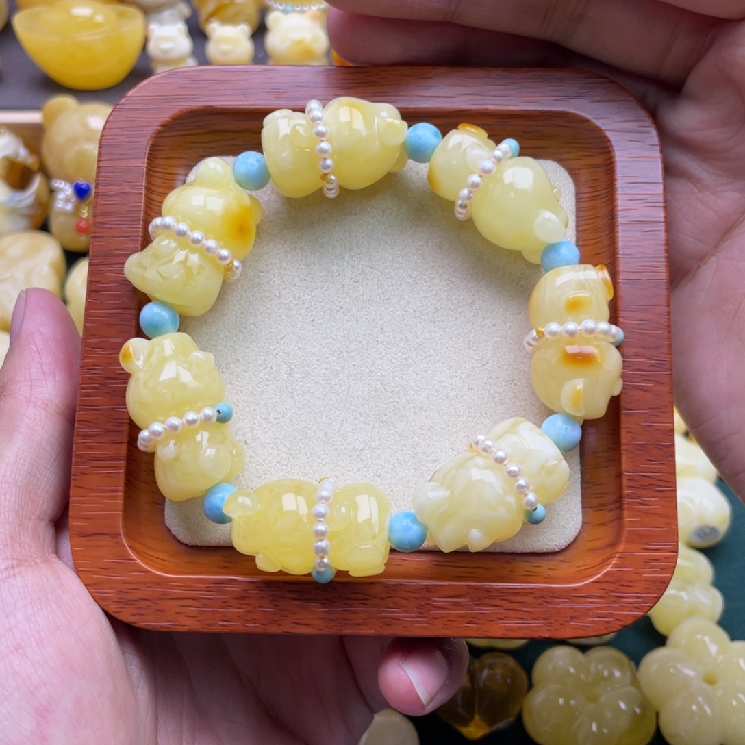 财***宝琥珀未镶嵌裸石蜜蜡