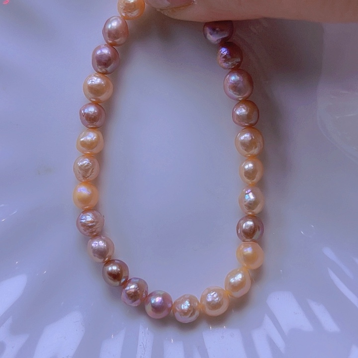 淡水珍珠手绳合金