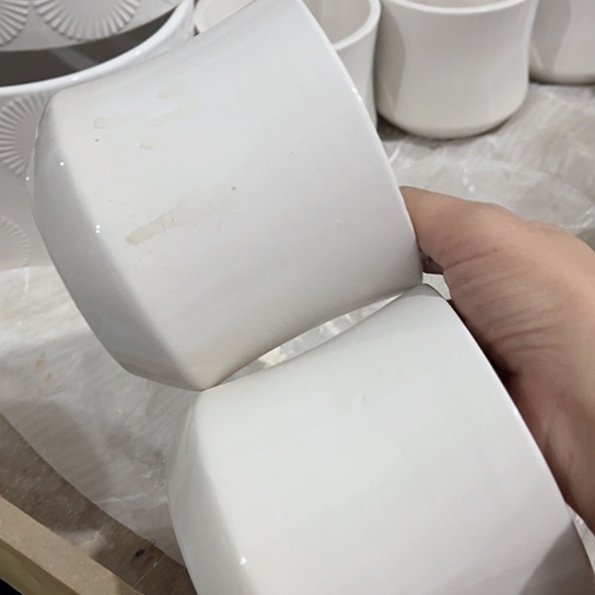 多肉绿植陶瓷花盆9.9包邮，有孔