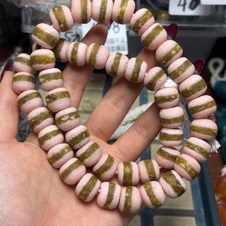 玻璃颈饰7684 琉璃一条