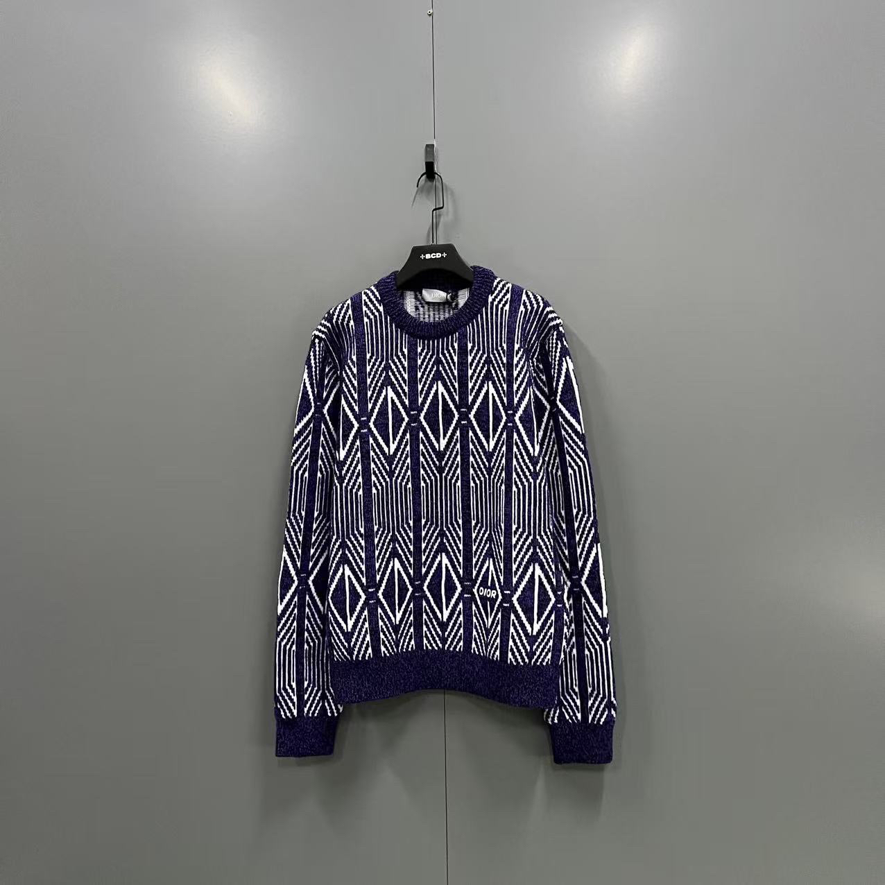 未使用 DIOR/迪奥 c812 016210 迪奥 紫色菱格满印针