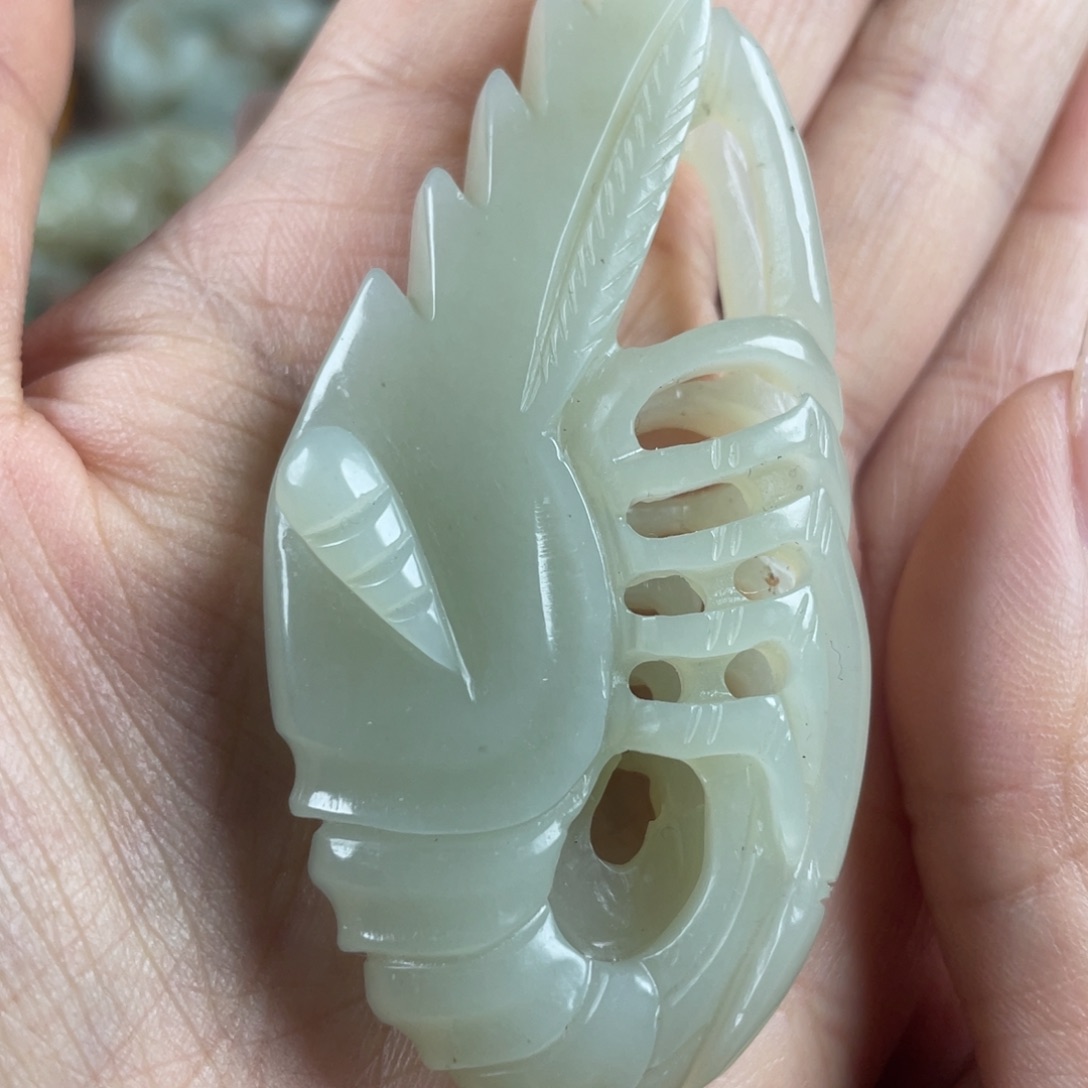 和田玉未镶嵌挂件