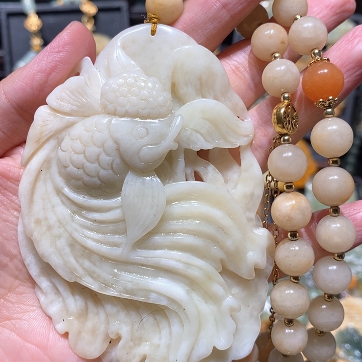 岫玉毛衣链未镶嵌