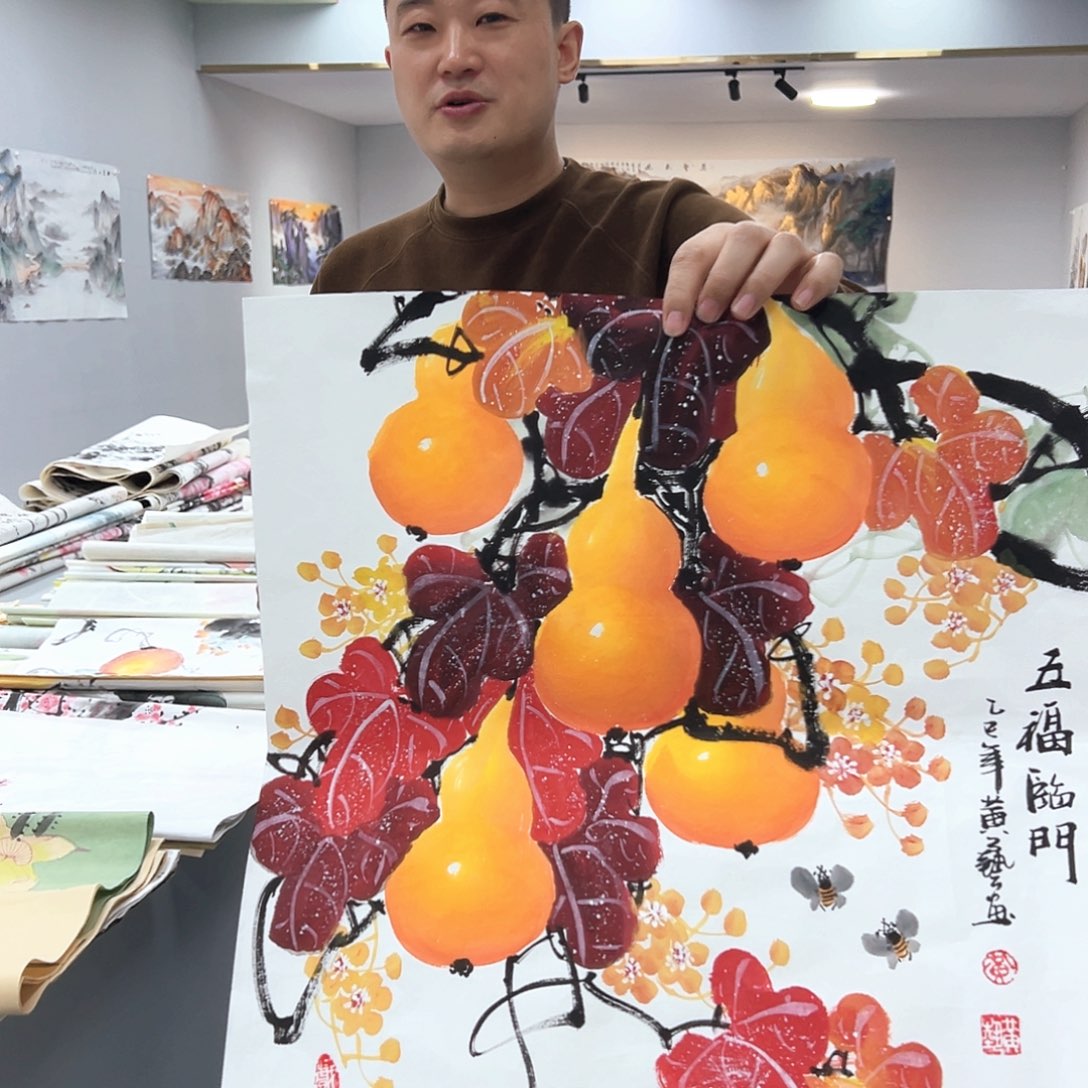 国画国画作品宣纸纯手绘