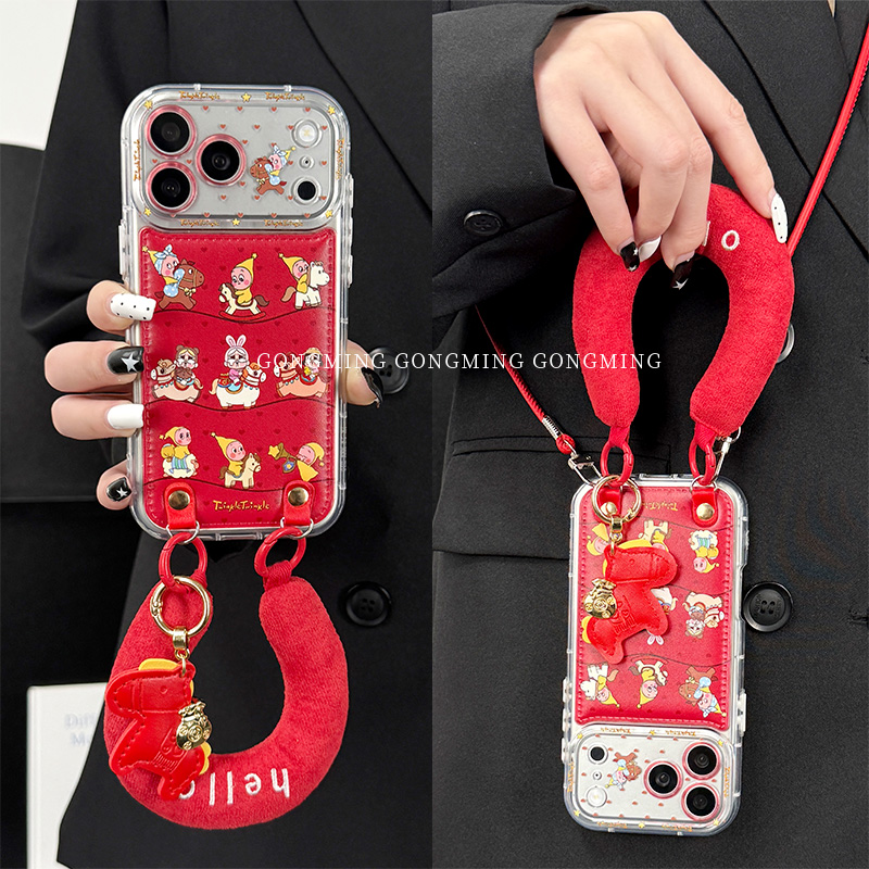 骑马星星人哭娃鼓包壳适用iPhone苹果17手机壳16promax新款15可爱