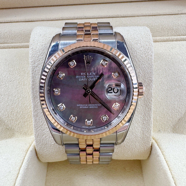 95新 Rolex/劳力士 日志116231/大溪地贝母/36表径/自动机械/单表