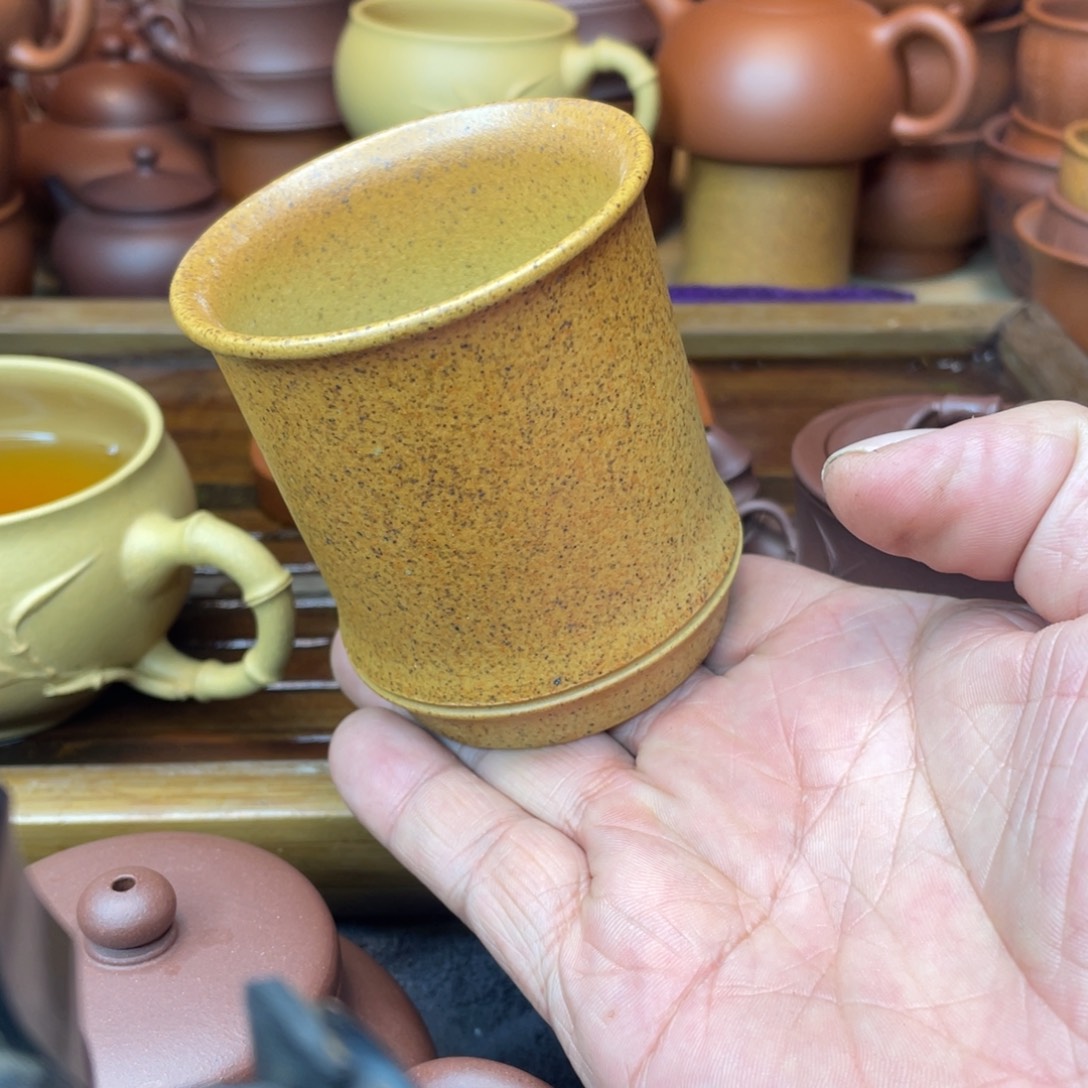 茶壶紫砂原矿本绿火云烧主人杯