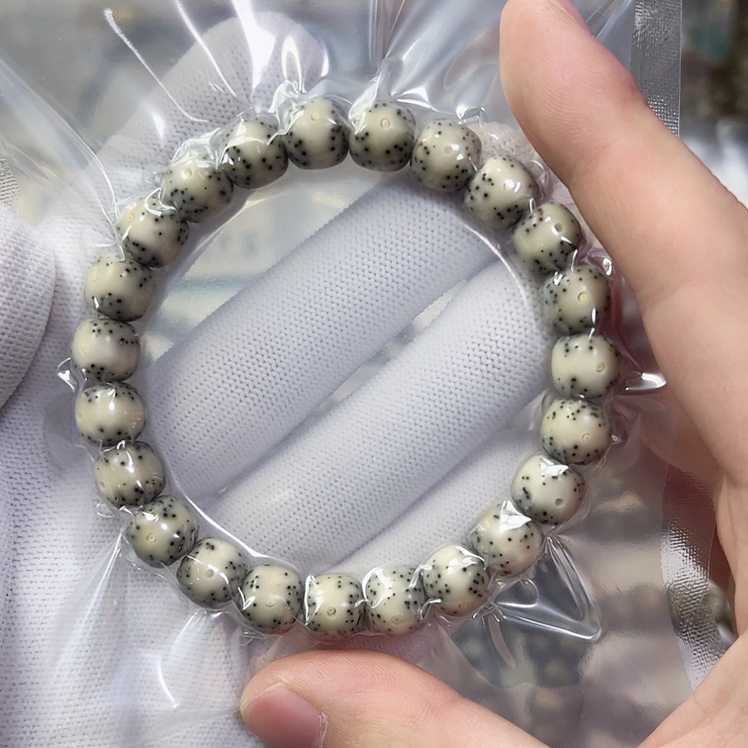 星月菩提手串9.5通体留白a10
