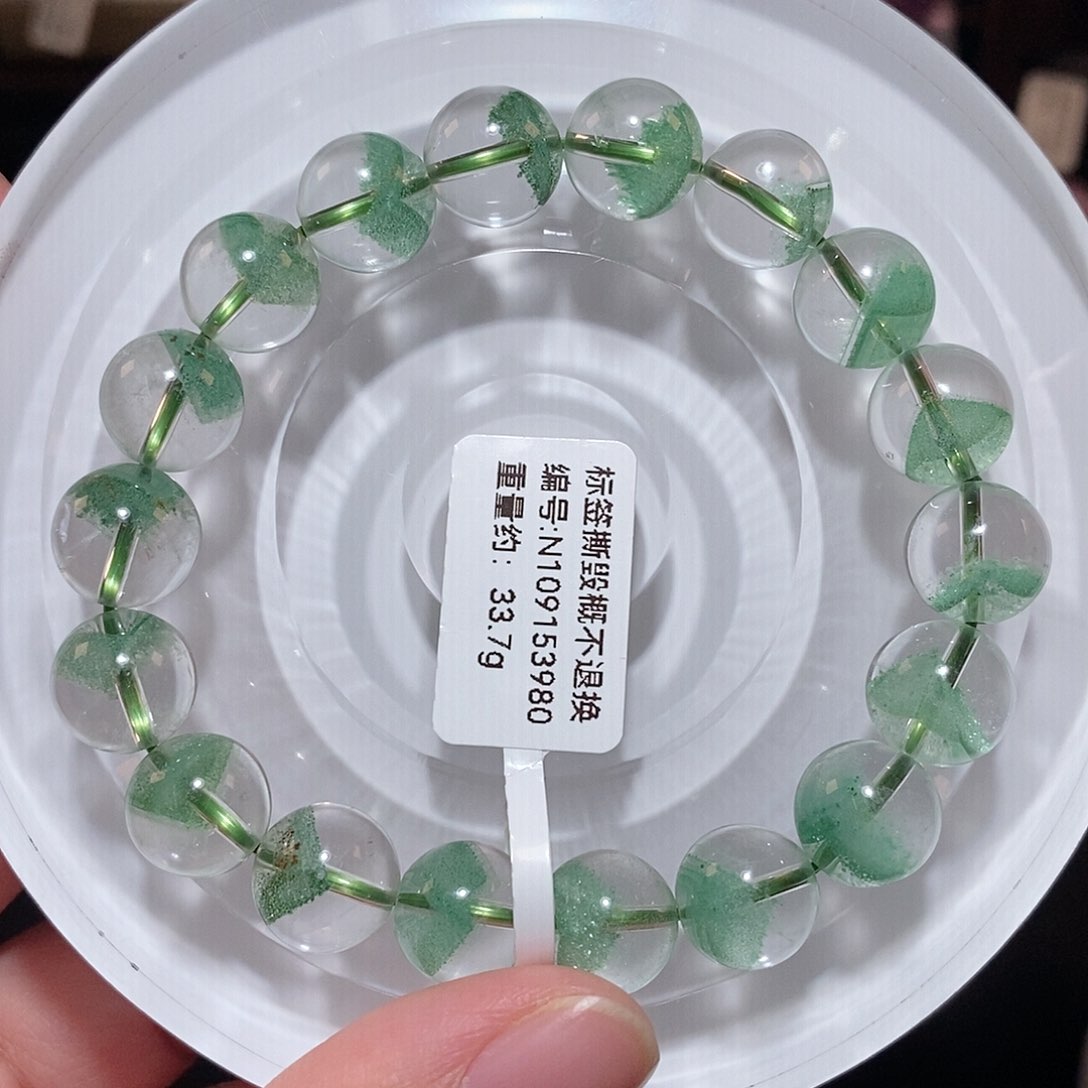 水晶手链未镶嵌F翠幽灵11