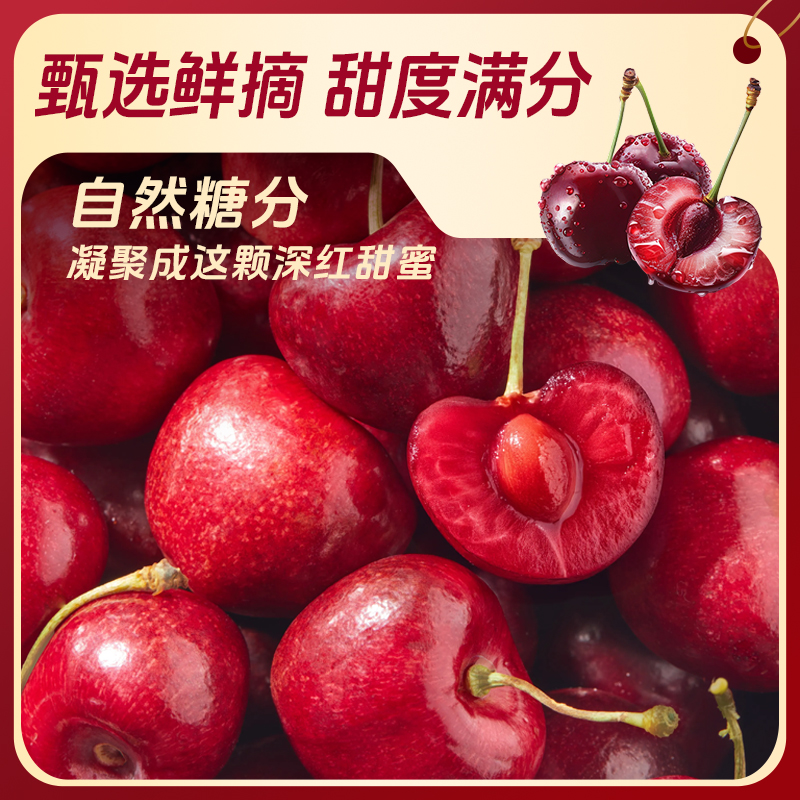 脆甜 2JD 2斤智利车厘子 桑提娜礼盒装 空运内附果径卡智利车厘子桑提娜樱桃
